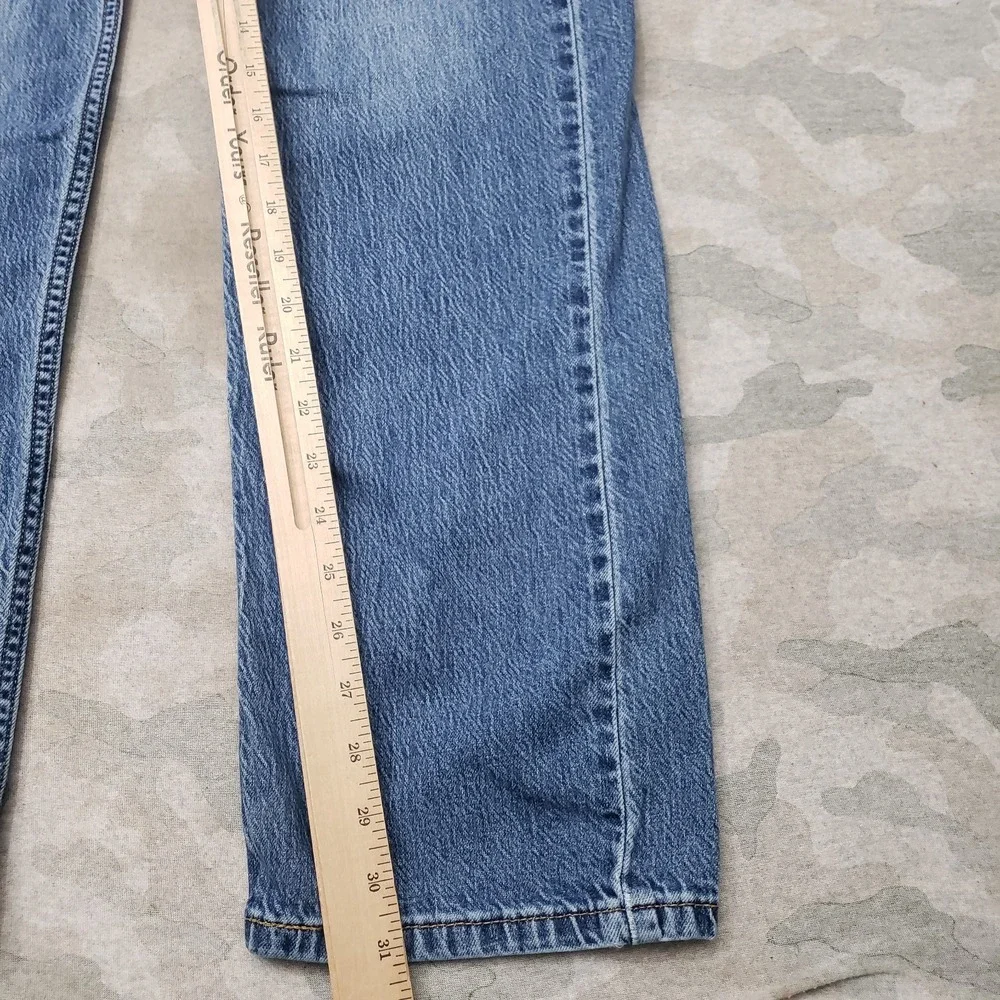 Levi's 505 Jeans Mens 33x34 Blue Workwear Straight Leg Denim Medium Wash